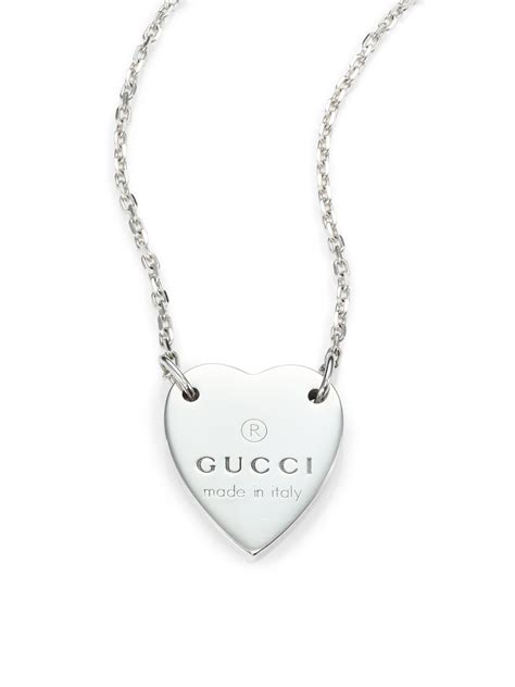 gucci heart|gucci necklace with heart pendant.